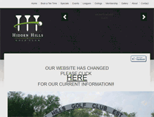 Tablet Screenshot of hiddenhillsgolf.net